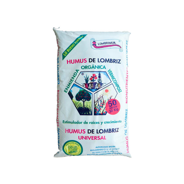 Humus Lombrimur 50 lt. 30 kg.